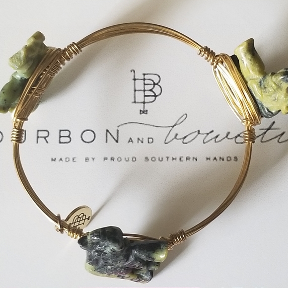 Bourbon and Bowties Wired Elephant Bracelet - Picture 12 of 12